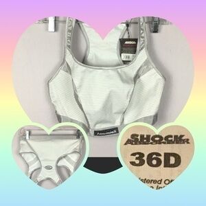NWT SHOCK ABSORBER Medium Support Athletic Bra 36D